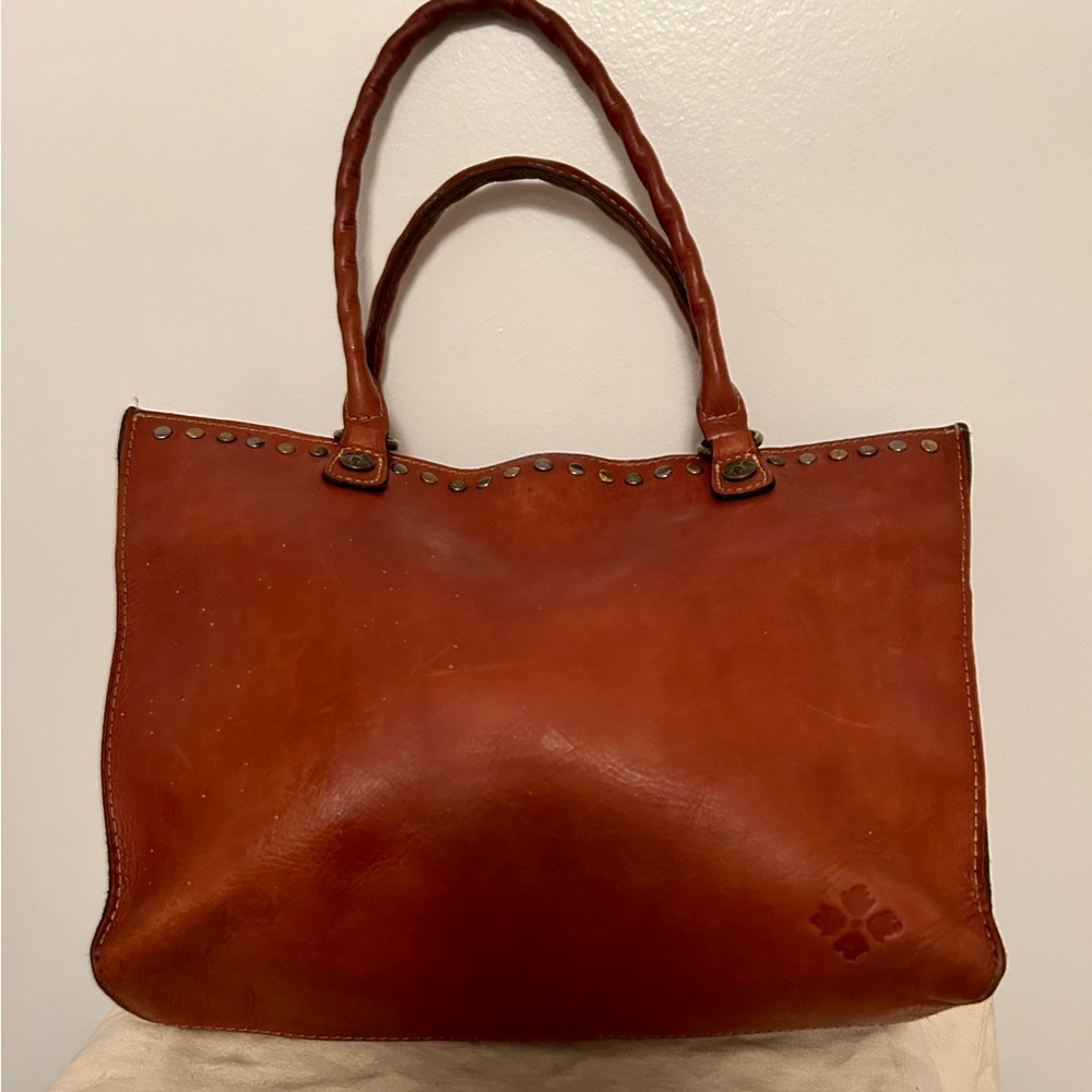Patricia Nash Zancona
Tote Leather Hand Bag 100% Full-Grain Leather.  Vintage